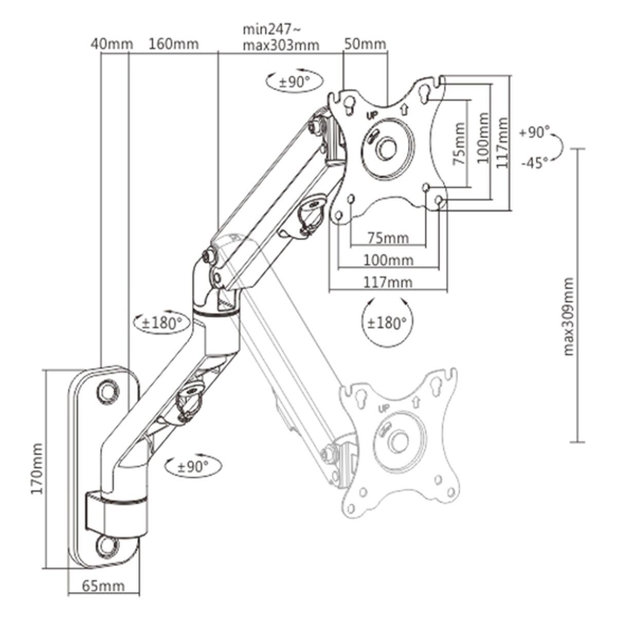 Gembird N- MA-WA1-02 Parete regolabile d MA-WA1-02