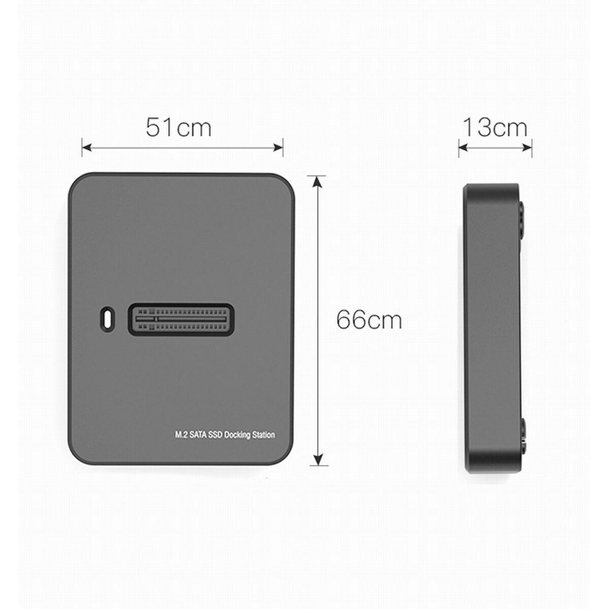 Docking station per unitÃƒÂ  SSD CableXpert USB Type-C M.2, nera - DD-U3M2