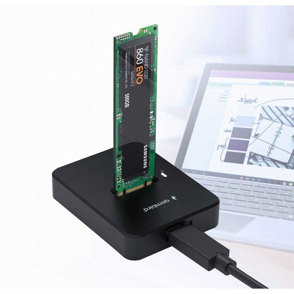 Docking station per unitÃƒÂ  SSD CableXpert USB Type-C M.2, nera - DD-U3M2