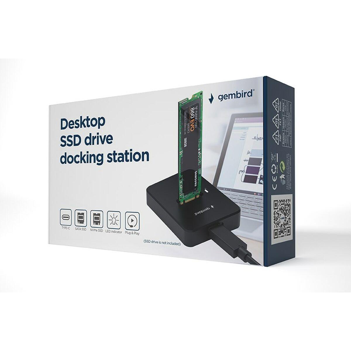 Docking station per unitÃƒÂ  SSD CableXpert USB Type-C M.2, nera - DD-U3M2