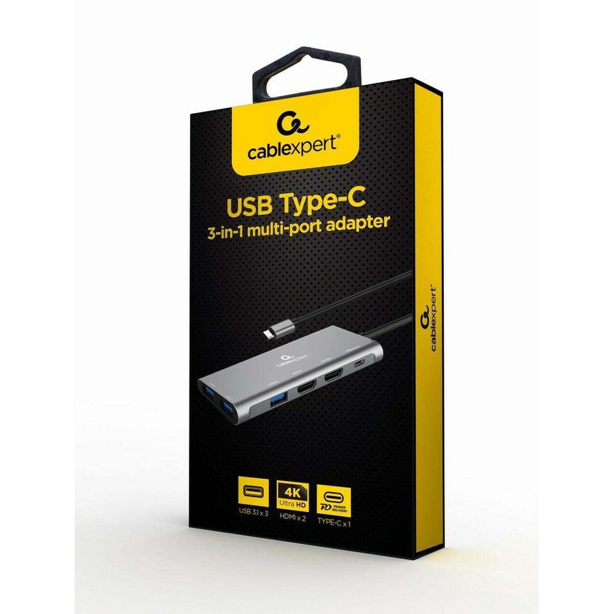 CableXpert N- A-CM-COMBO3-03 Multiporta A - Adattatore - A-CM-COMBO3-03