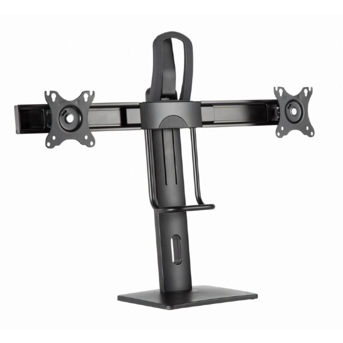 Supporto da scrivania per monitor doppio Gembird regolabile in altezza nero MS-D2-01