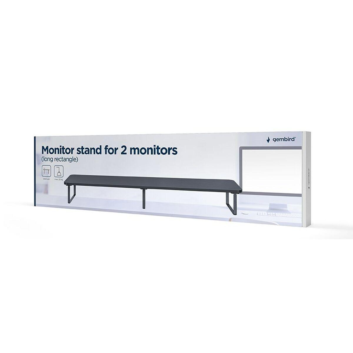 Supporto per monitor Gembird per 2 monitor Nero MS-TABLE2-01