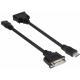 Eingang HDMI Stecker Ausgang DVI-D Buchse Club 3D HDMI auf passiven DVI-D SL-Adapter Entspricht der HMDI 1.4 Spezifikation