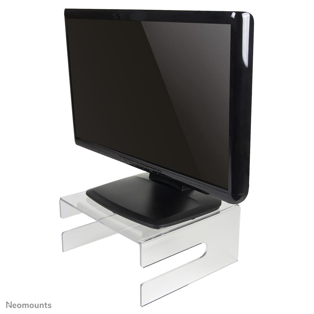 Neomounts LCD/CRT monitor riser Trasparente Scrivania (Transparent Monitor Stand)
