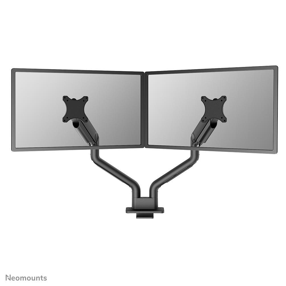 Up to 35 Inch - Flat Screen Monitor Arm - 2 Screens - Full Motion - Clamp/Grommet - Black
