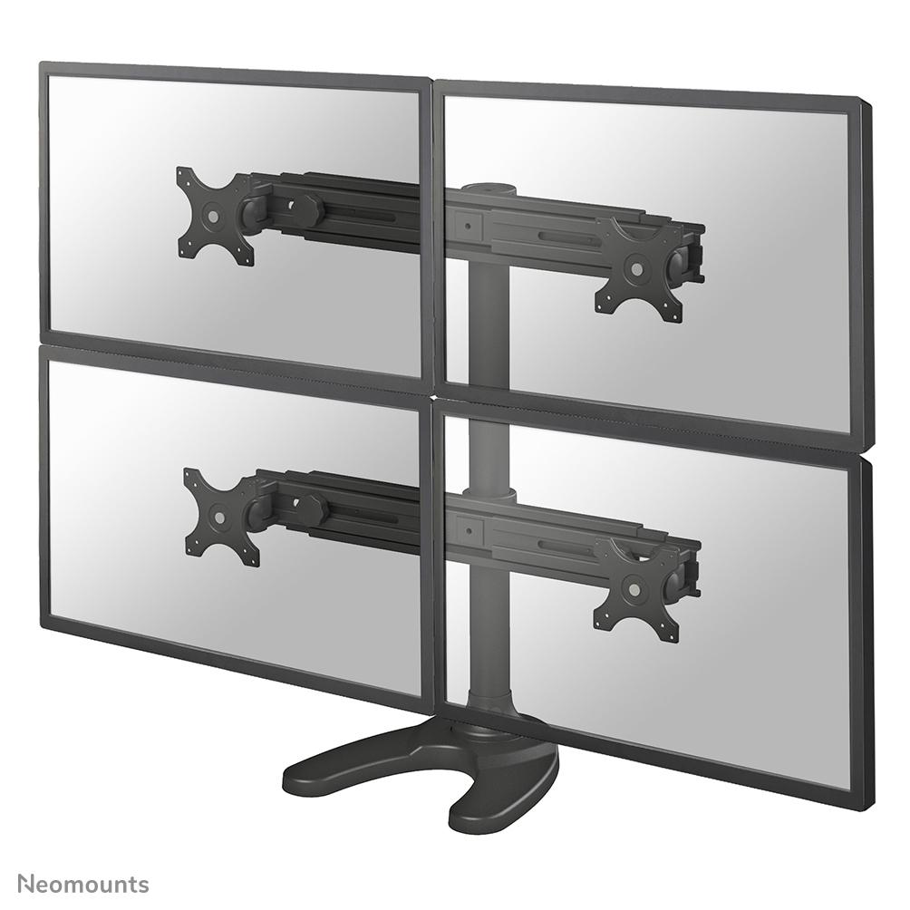 DESK MOUNT QUAD 10-30IN BLACK