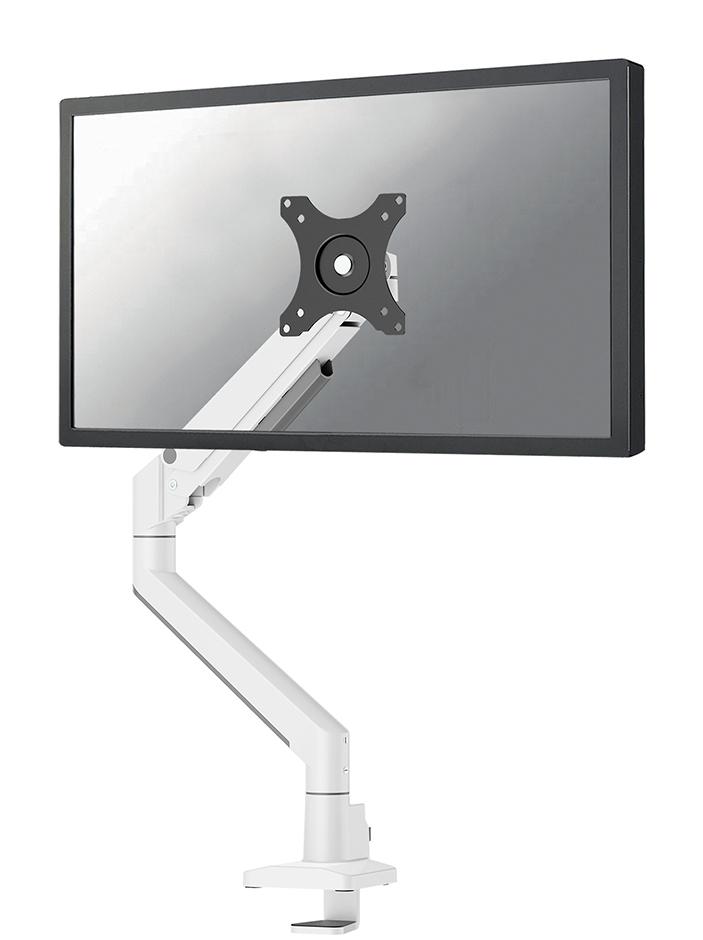 17-35 inch - Flatscreen Desk Mount - 1 Screen - Full Motion - Clamp/Grommet - White