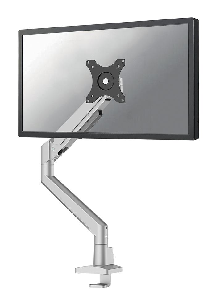 17-35 inch - Flatscreen Desk Mount - 1 Screen - Full Motion - Clamp/Grommet - Silver