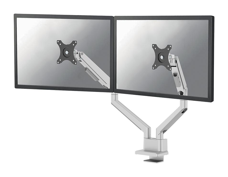 17-32 inch - Flatscreen Desk Mount - 1 Screen - Full Motion - Clamp/Grommet - Silver