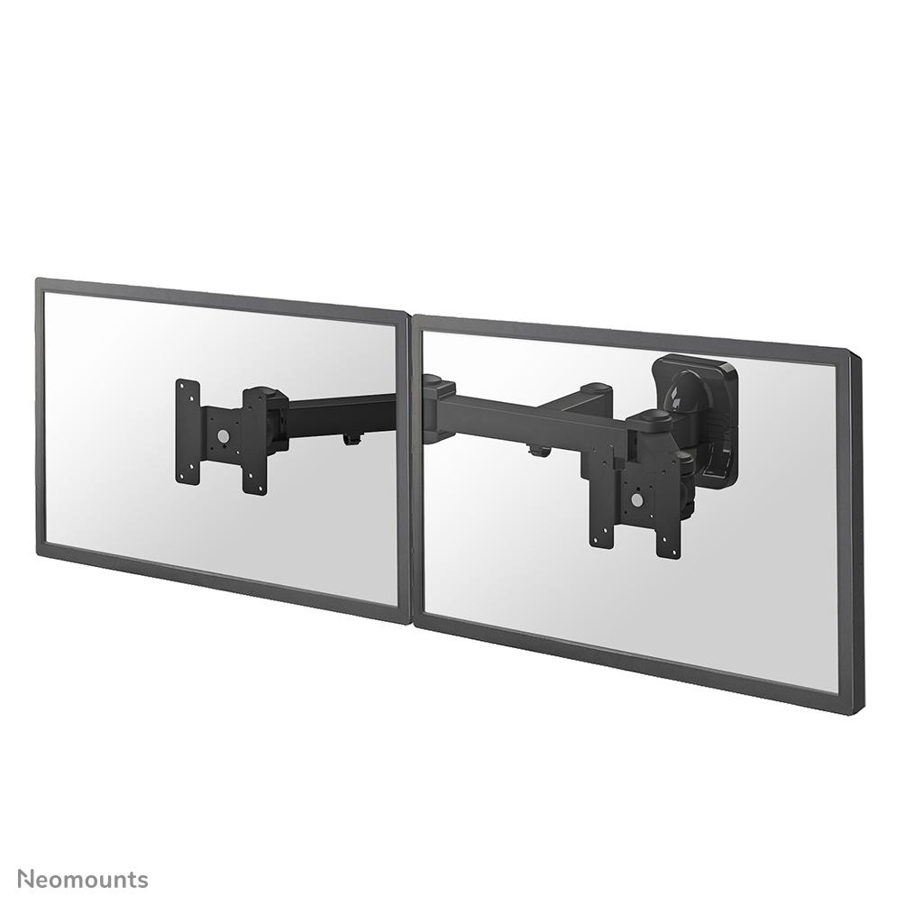 Neomounts Supporto a parete per monitor/TV (WALL MOUNT DUAL 10-27IN FULLMOT - SVR.MAX 25KG.VESA75X75TO400X400M)
