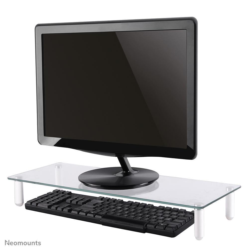 Neomounts Supporto per monitor LCD/CRT (Transparent Monitor Stand - height adjustment 8 cm - Warranty 60M)