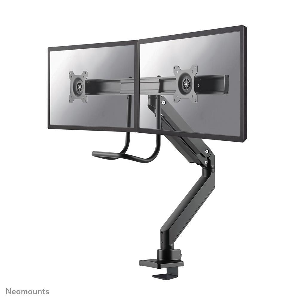 10-32 Inch - Flat screen desk mount - 2 Screens - Clamp - Black