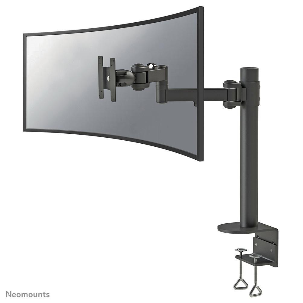 Neomounts Supporto da scrivania per monitor curvi (Full Motion Desk Monitor Arm - Clamp For 10-49 Curved - Monitor Screen Heigh