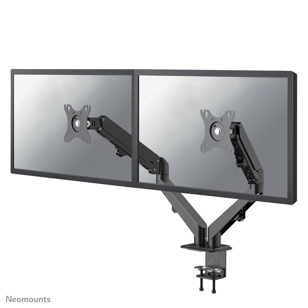 17-27 inch - Flat screen desk mount for 2 screens (clamp)