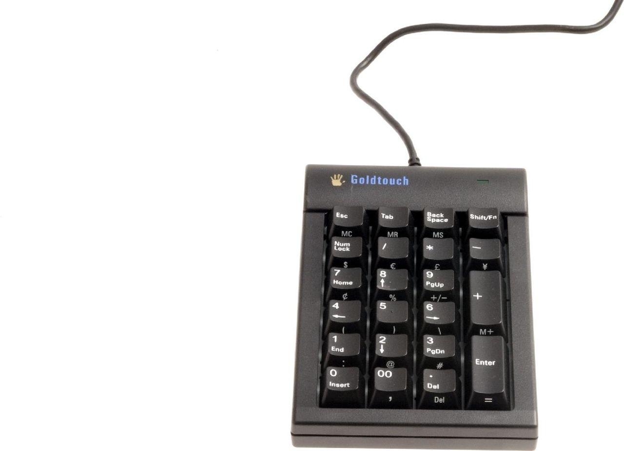 BakkerElkhuizen Goldtouch Numeric tastierino numerico PC USB Nero