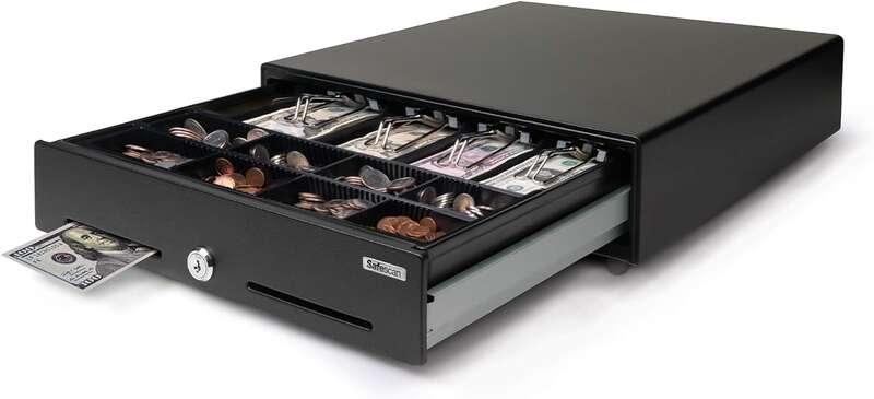 Safescan SD-3540 Cassetto contanti - 8 scomparti per monete - 4 scomparti per banconote - Fino a 1 milione di aperture