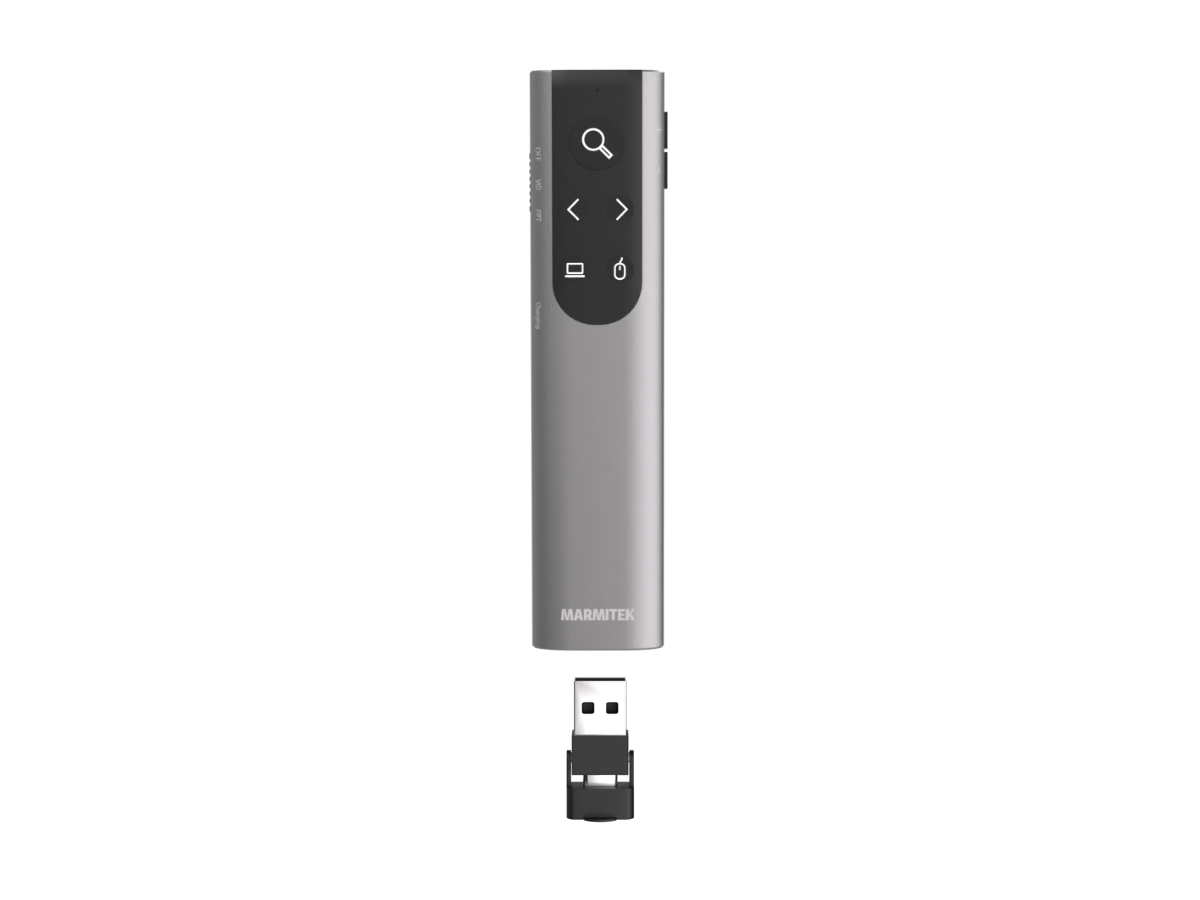Il wireless Presenter WPR 400 semplifica la navigazione delle presentazioni. Con questo presentatore, puoi zoomare per evidenzi
