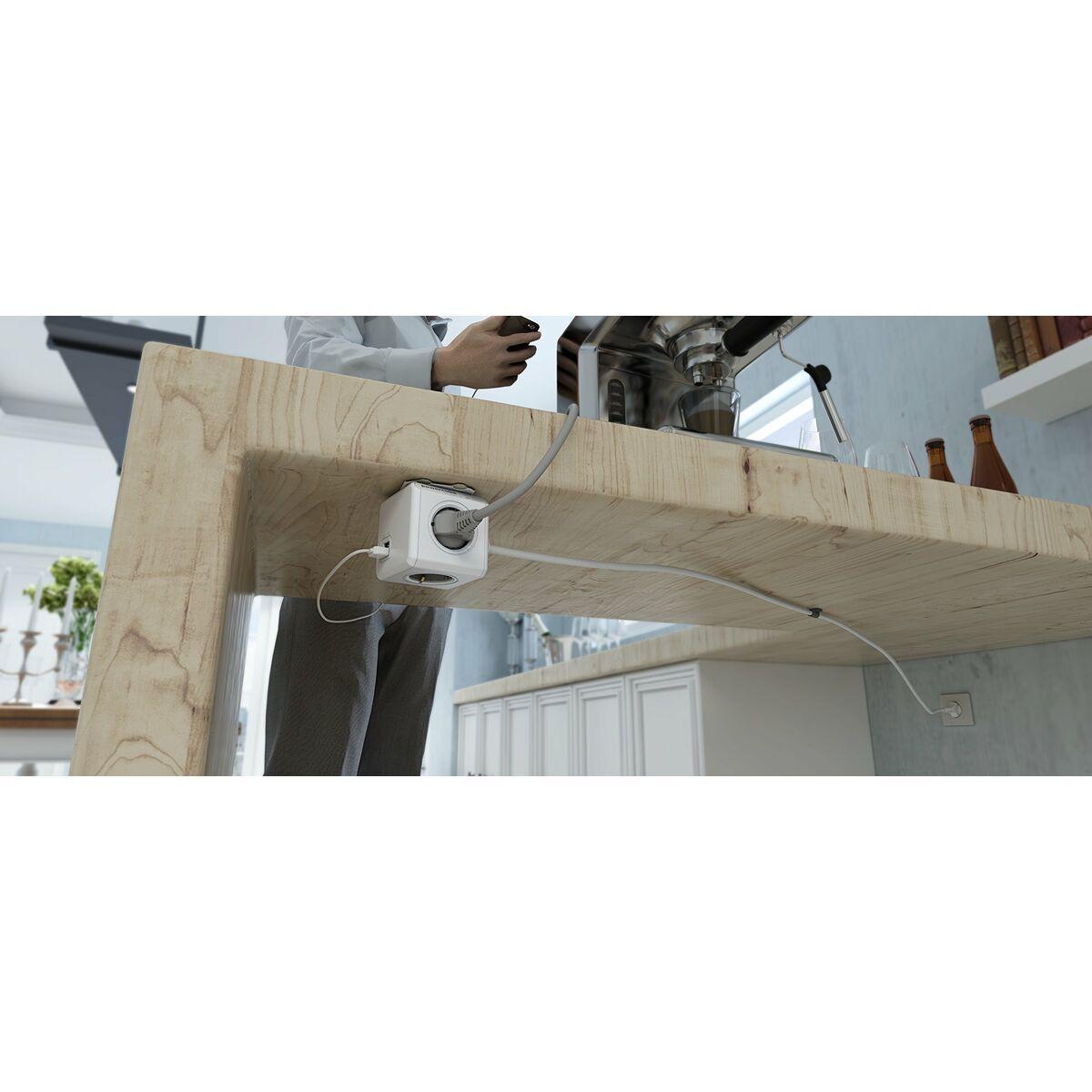 Multipresa Cubo Allocacoc PowerCube Extended USB Type E Nero (1,5 m)