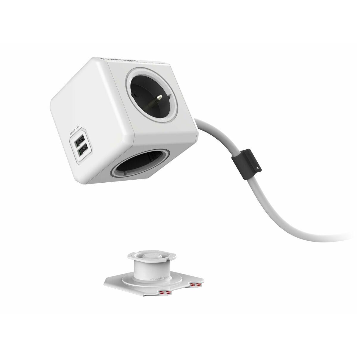 Multipresa Cubo Allocacoc PowerCube Extended USB Type E Nero (1,5 m)
