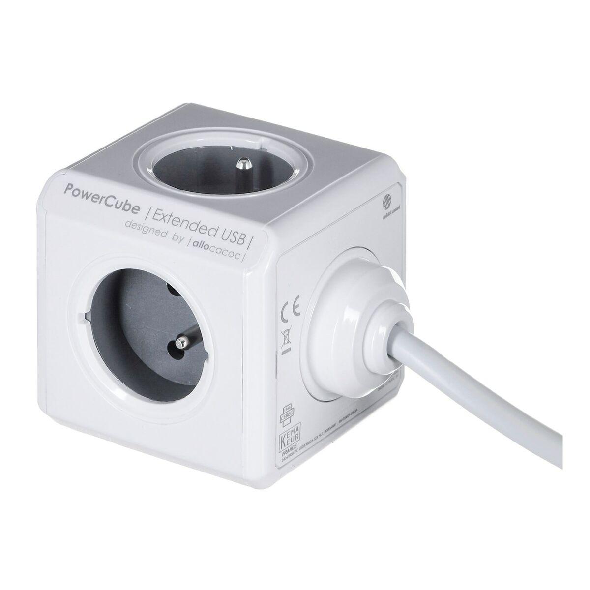 Multipresa Cubo Allocacoc PowerCube Estesa USB E(FR) (3 m)
