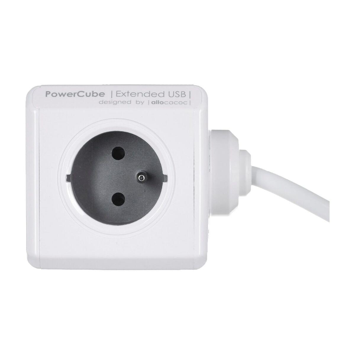 Multipresa Cubo Allocacoc PowerCube Estesa USB E(FR) (3 m)