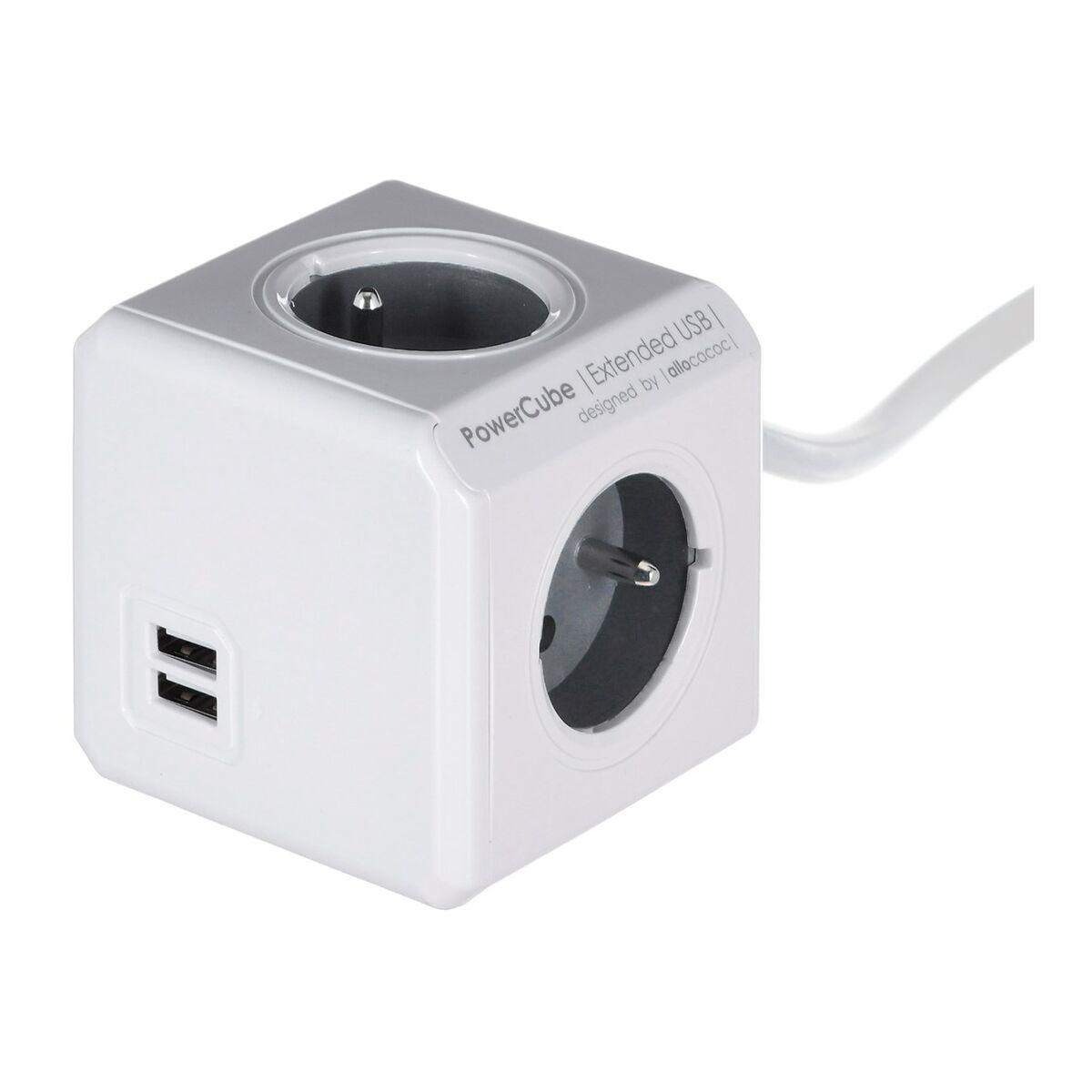 Multipresa Cubo Allocacoc PowerCube Estesa USB E(FR) (3 m)