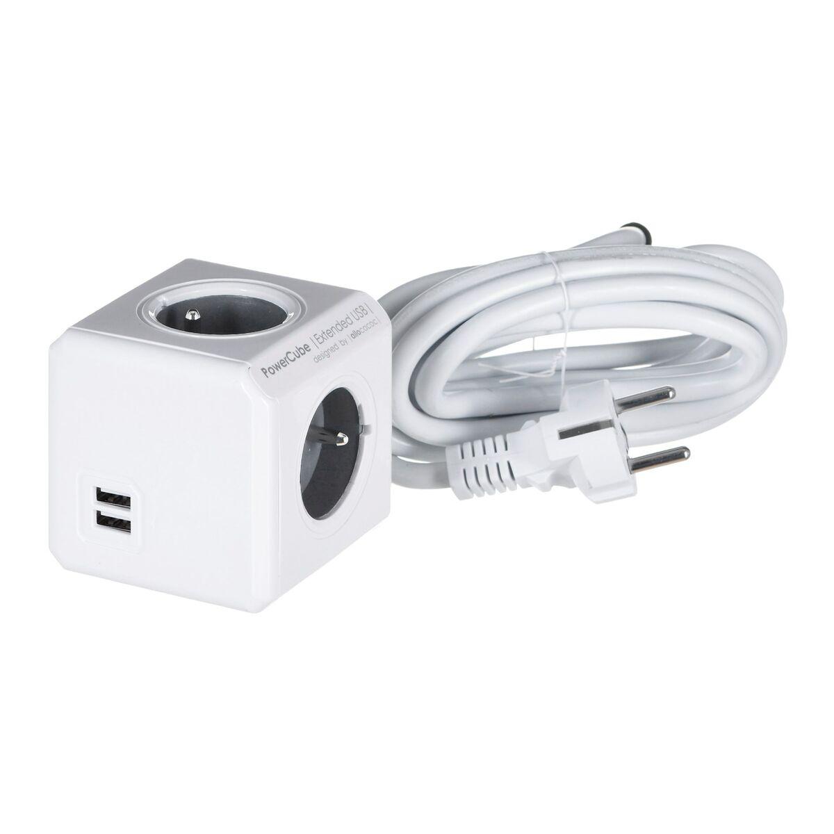 Multipresa Cubo Allocacoc PowerCube Estesa USB E(FR) (3 m)