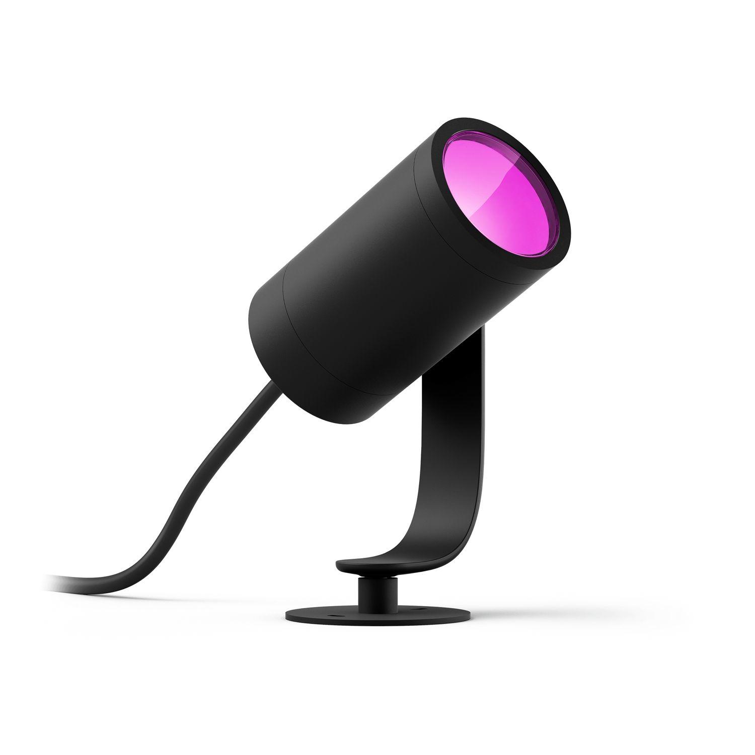 Philips Hue White and Color ambiance Lily Faretto Smart per Esterni Antracite in Alluminio Estensione (alimentatore non incluso