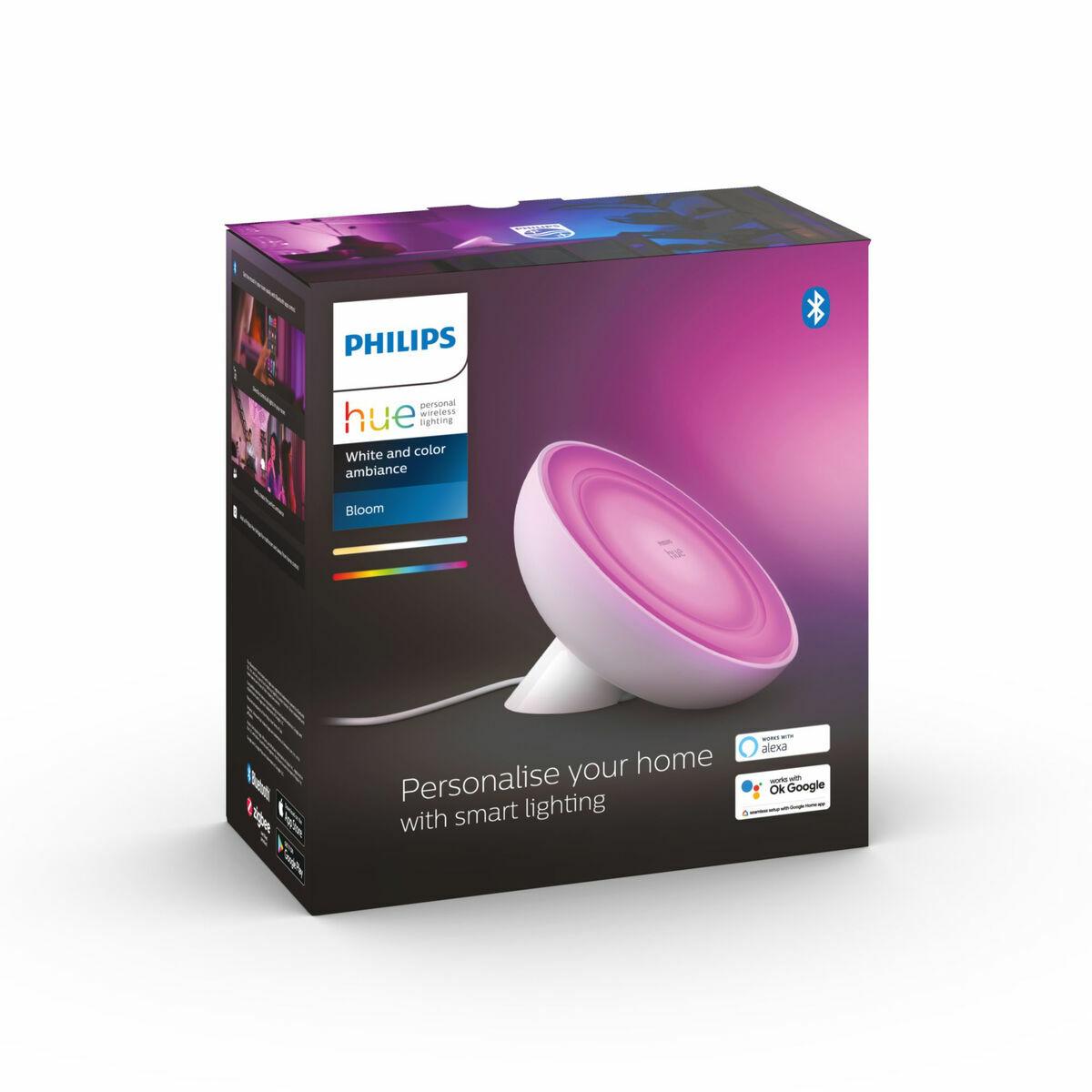Philips Hue White & Col. Amb. Lampada da tavolo Bloom bianca 500lm, 929002375901