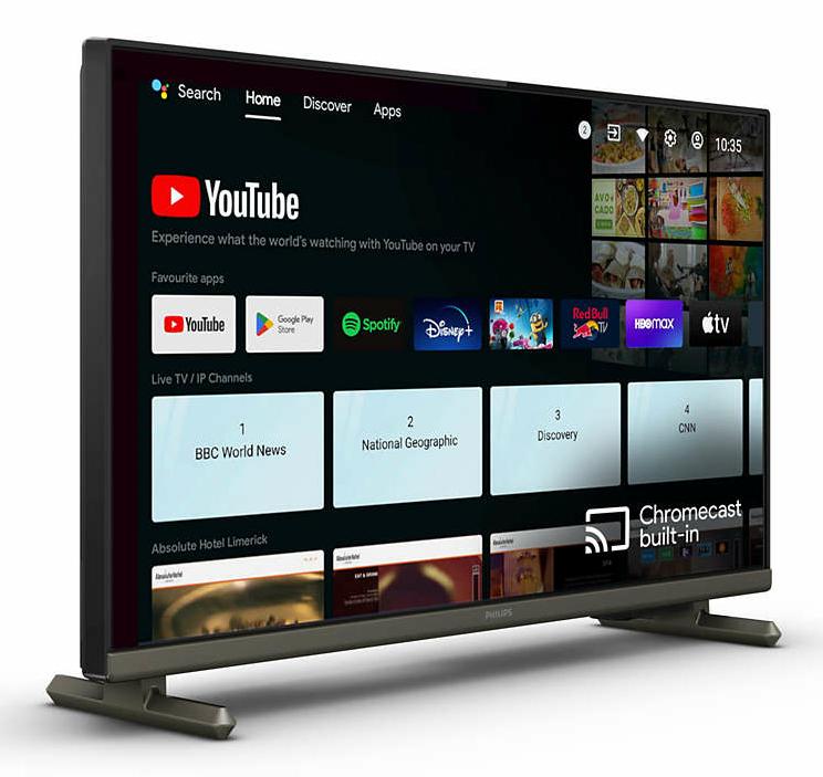 Philips 24HFL4518/12 TV Hospitality 61 cm (24") HD 250 cd/m Smart TV Nero 6 W