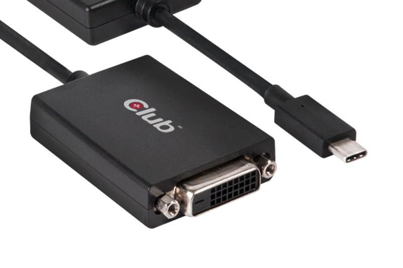 CLUB3D USB 3.1 Type C to DVI-D Active Adapter Cable