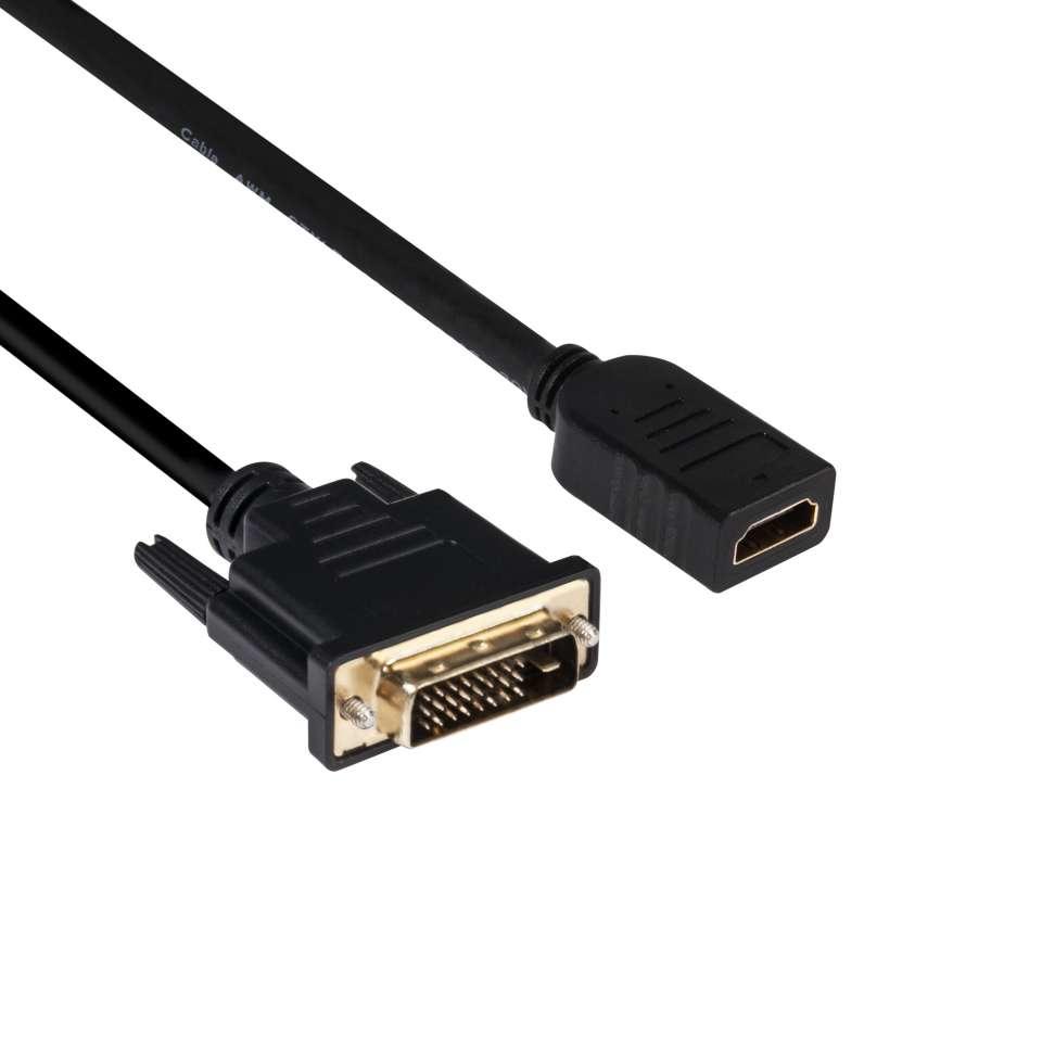 â€¢ Eingang: DVI Stecker â€¢ Ausgang: HDMI Buchse â€¢ Konform mit den HMDI 1.4 Spezifikationen â€¢ Konform mit