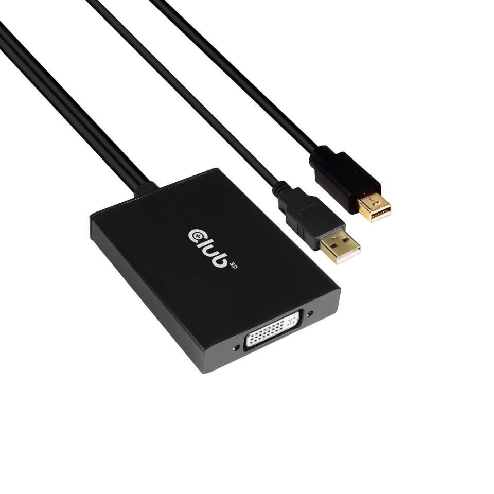 â€¢ Eingang: Mini DisplayPort Stecker, USB Typ A (Power) Stecker â€¢ Ausgang: DL DVI Buchse â€¢ UnterstÃ¼tzt Mini