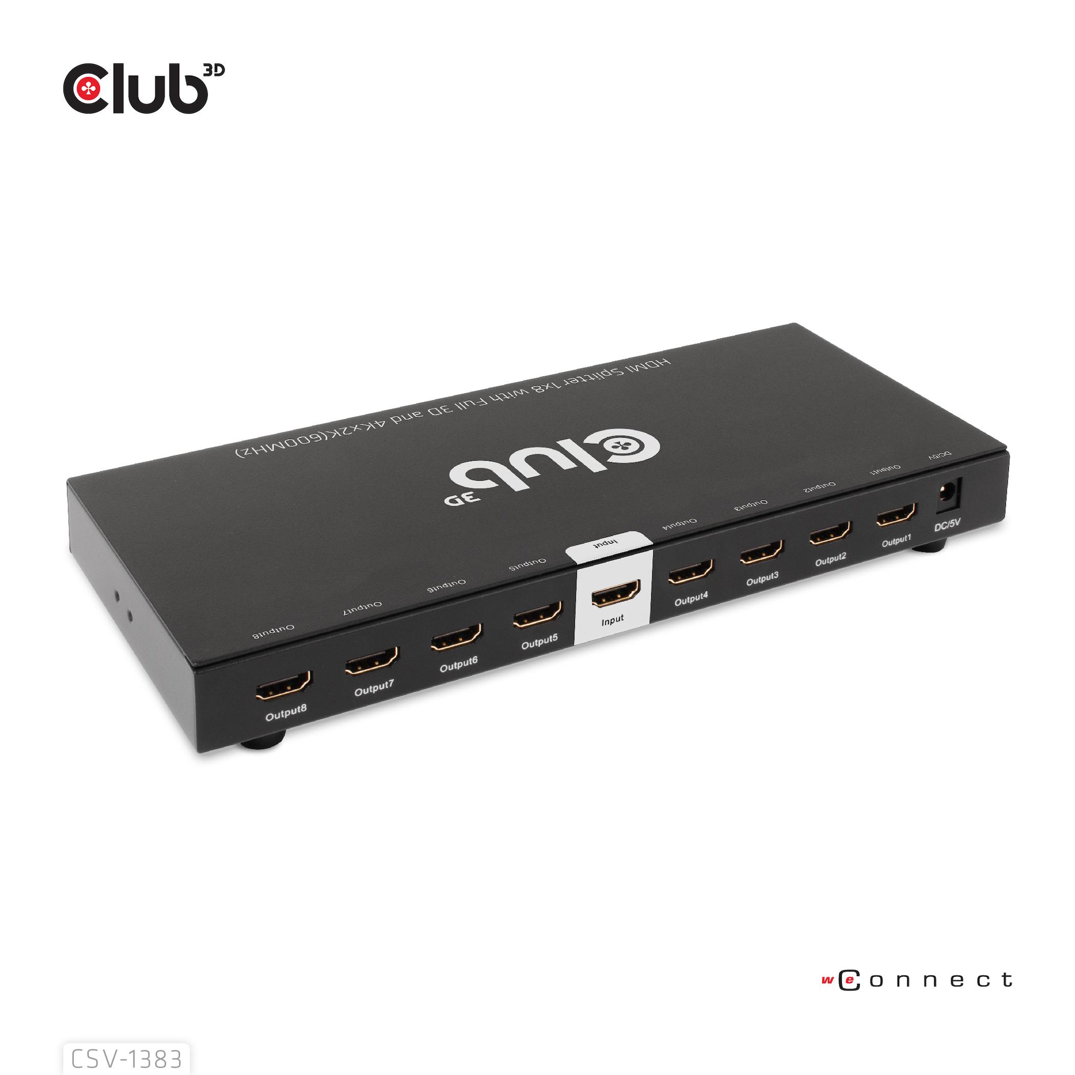 Ã¢â‚¬Â¢ EingÃƒÂ¤nge: 1x HDMI Buchse Ã¢â‚¬Â¢ AusgÃƒÂ¤nge: 8x HDMI Buchse Ã¢â‚¬Â¢ UnterstÃƒÂ¼