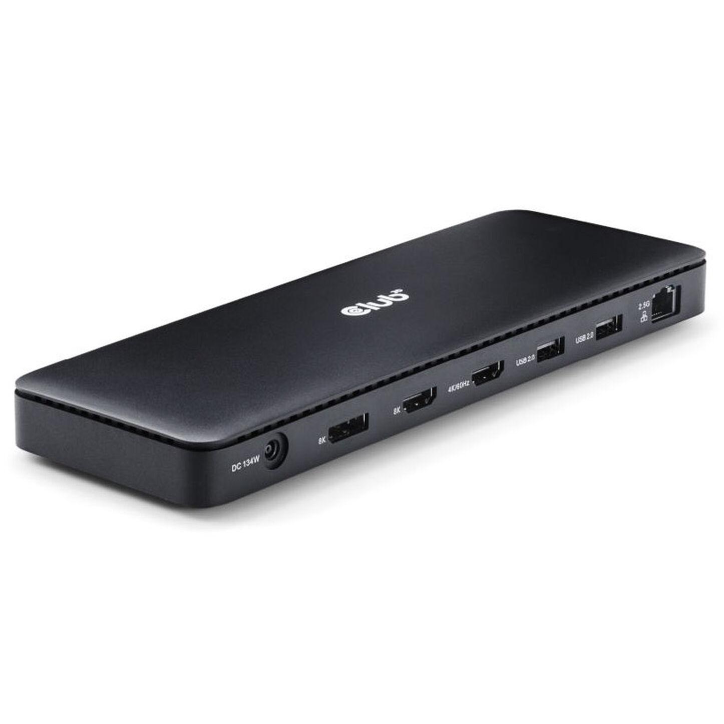 CLUB3D DOCKING STATION 12-IN-1 CERTIFICATA THUNDERBOLT 4 CON 2XHDMI 1XDP E ETHERNET 2.5GB