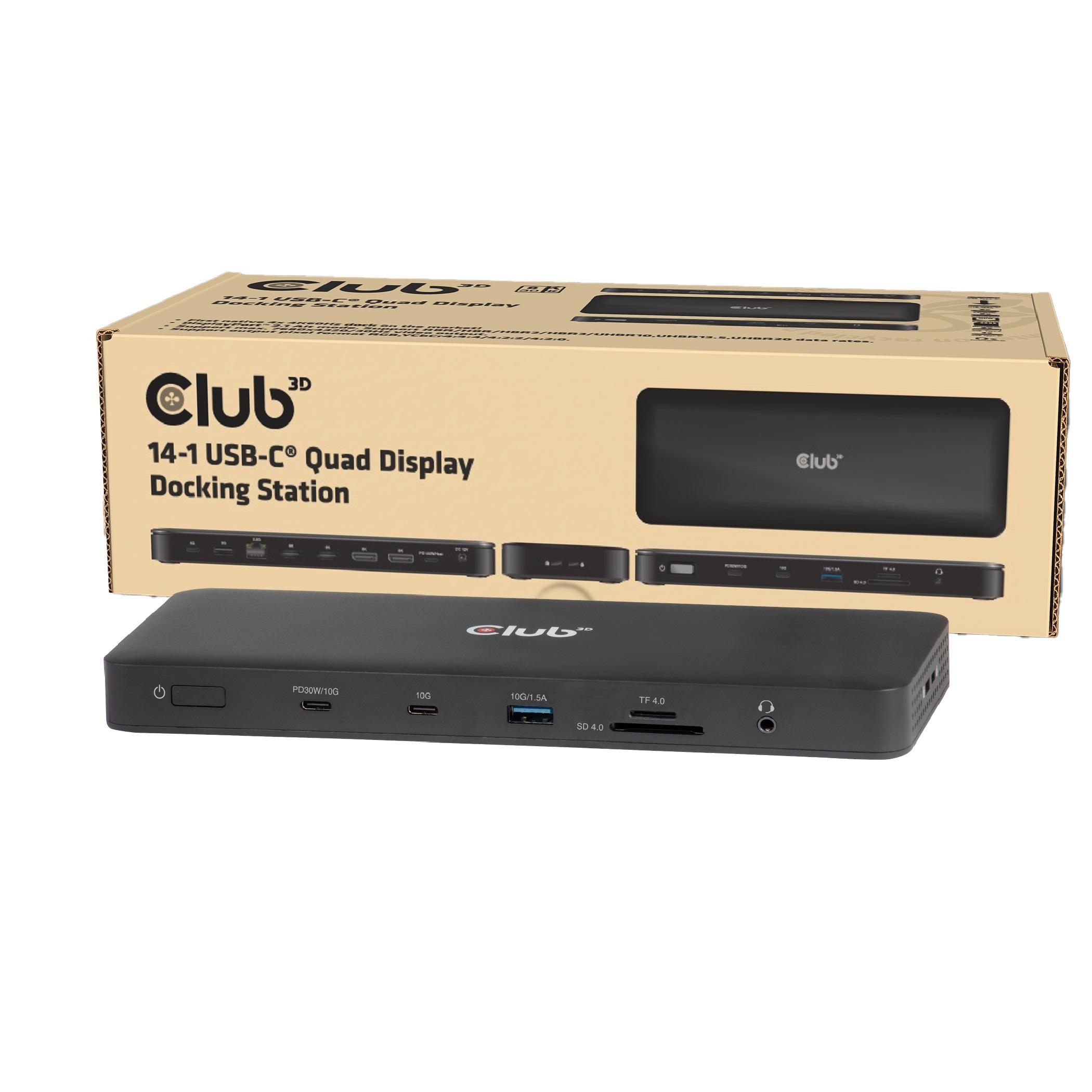 CLUB3D 14-1 USB-C Quad...