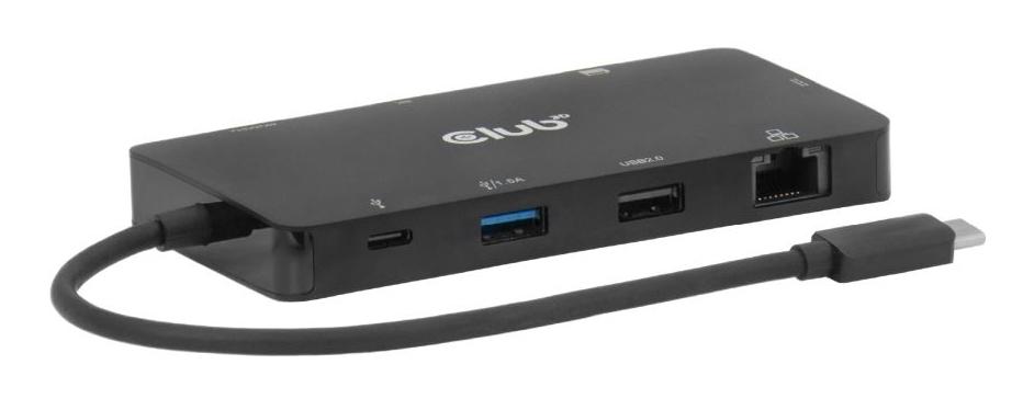 CLUB3D CSV-2552 hub di interfaccia USB tipo-C 5000 Mbit/s Nero