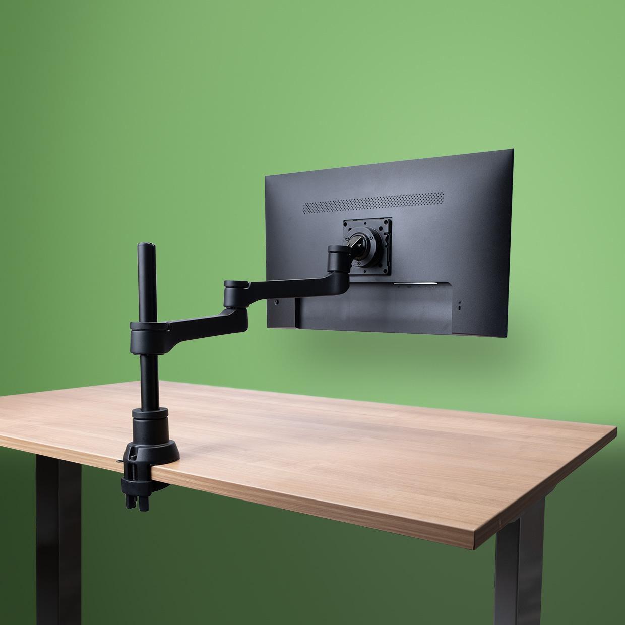 R-Go Tools Zepher 4 RGOVLZE4SI supporto da tavolo per Tv a schermo piatto 813 cm 32 Nero Argento Scrivania (ZEPHER4 C2 MONITOR
