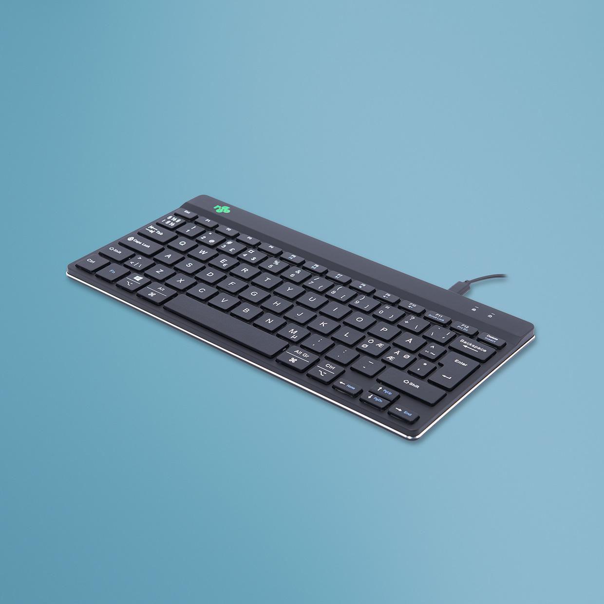 R-Go Tools Compact Break RGOCONDWDBL tastiera USB QWERTY Nordic Nero (COMPACT BREAK KEYBOARD QWERTY - ND BLACK WIRED) - Version