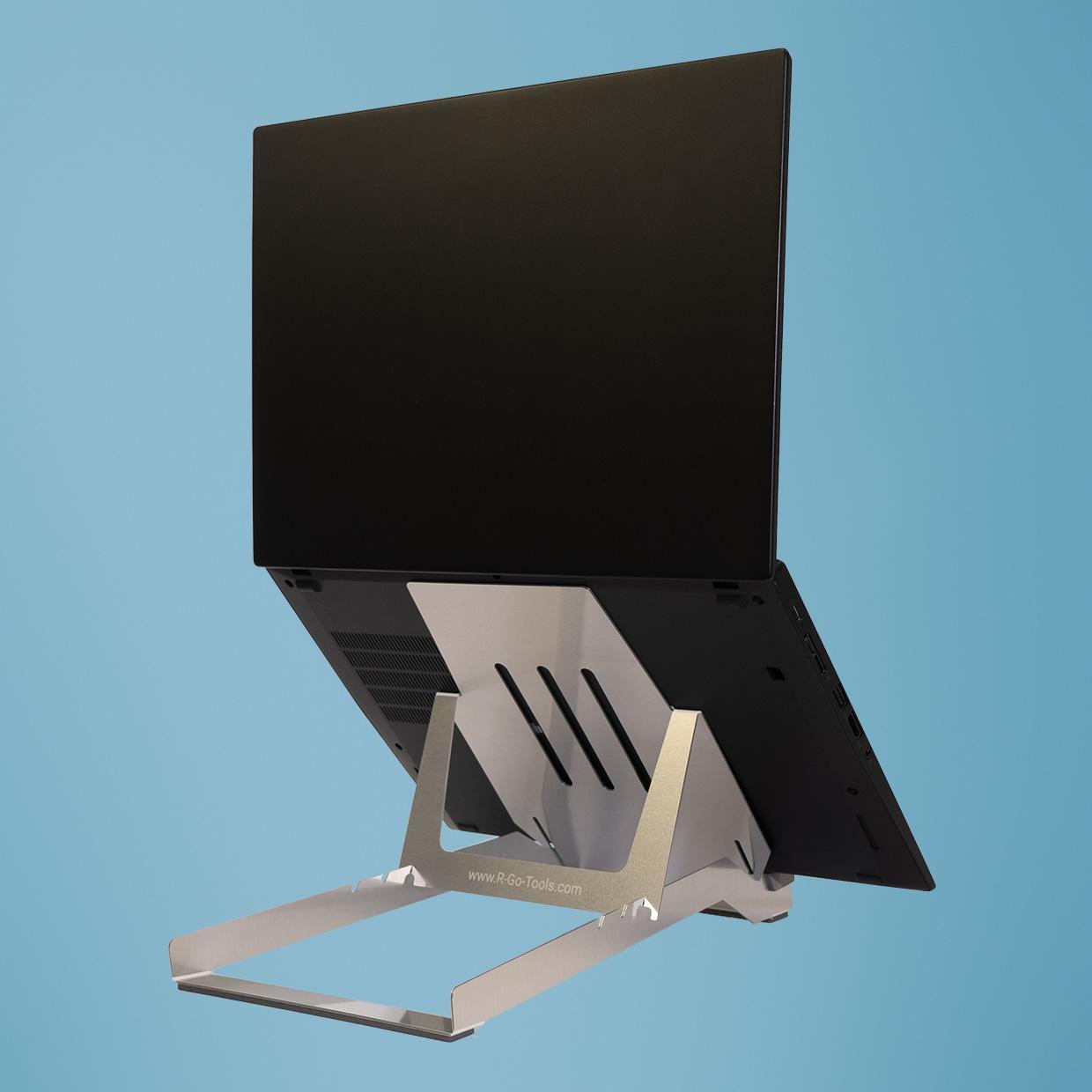 R-Go Tools Riser RGORIBASI supporto per laptop Supporto per computer portatile Argento 559 cm 22 (Riser Basic laptop stand - si
