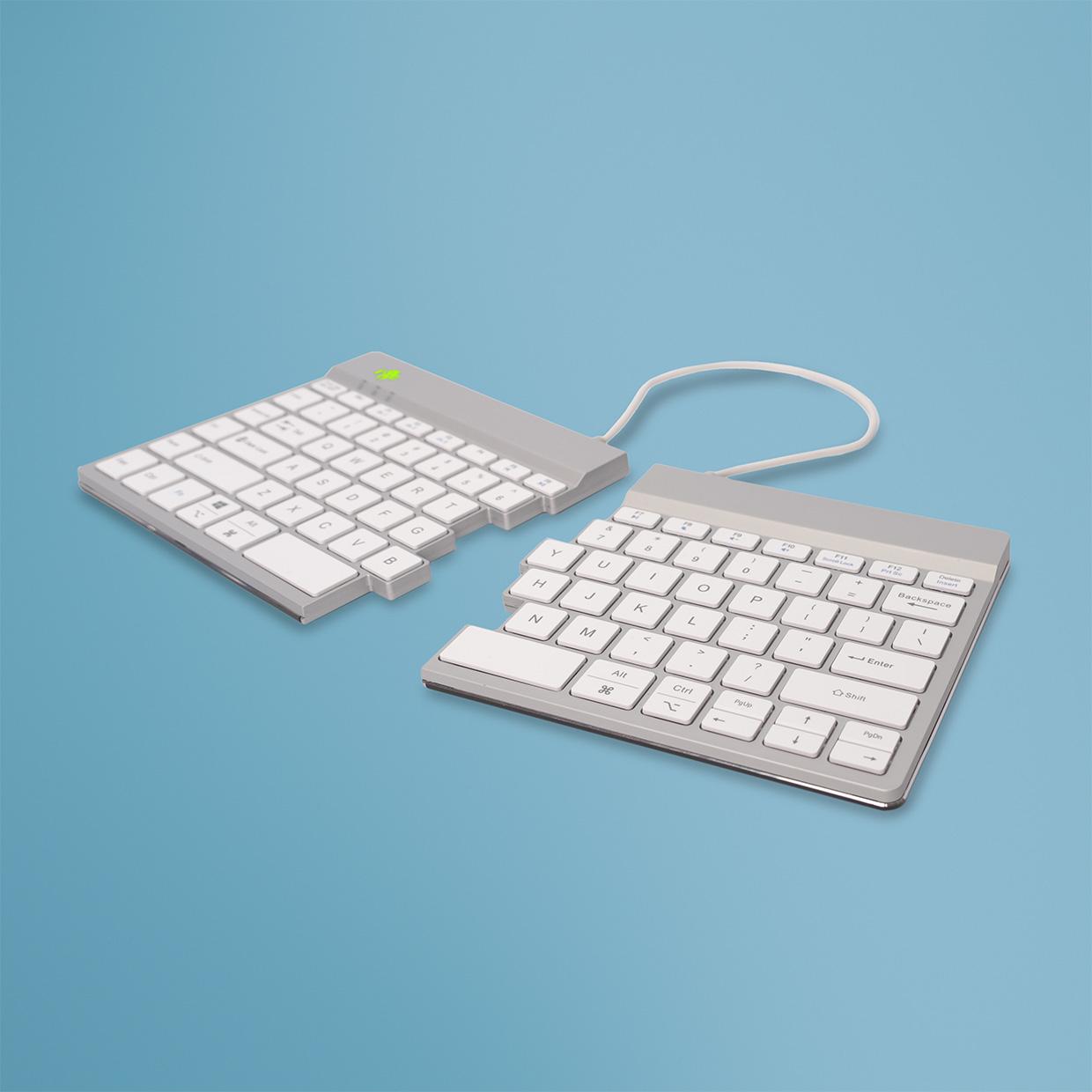 R-Go Tools RGOSBUSWLWH tastiera Ufficio Bluetooth QWERTY Nordic Bianco