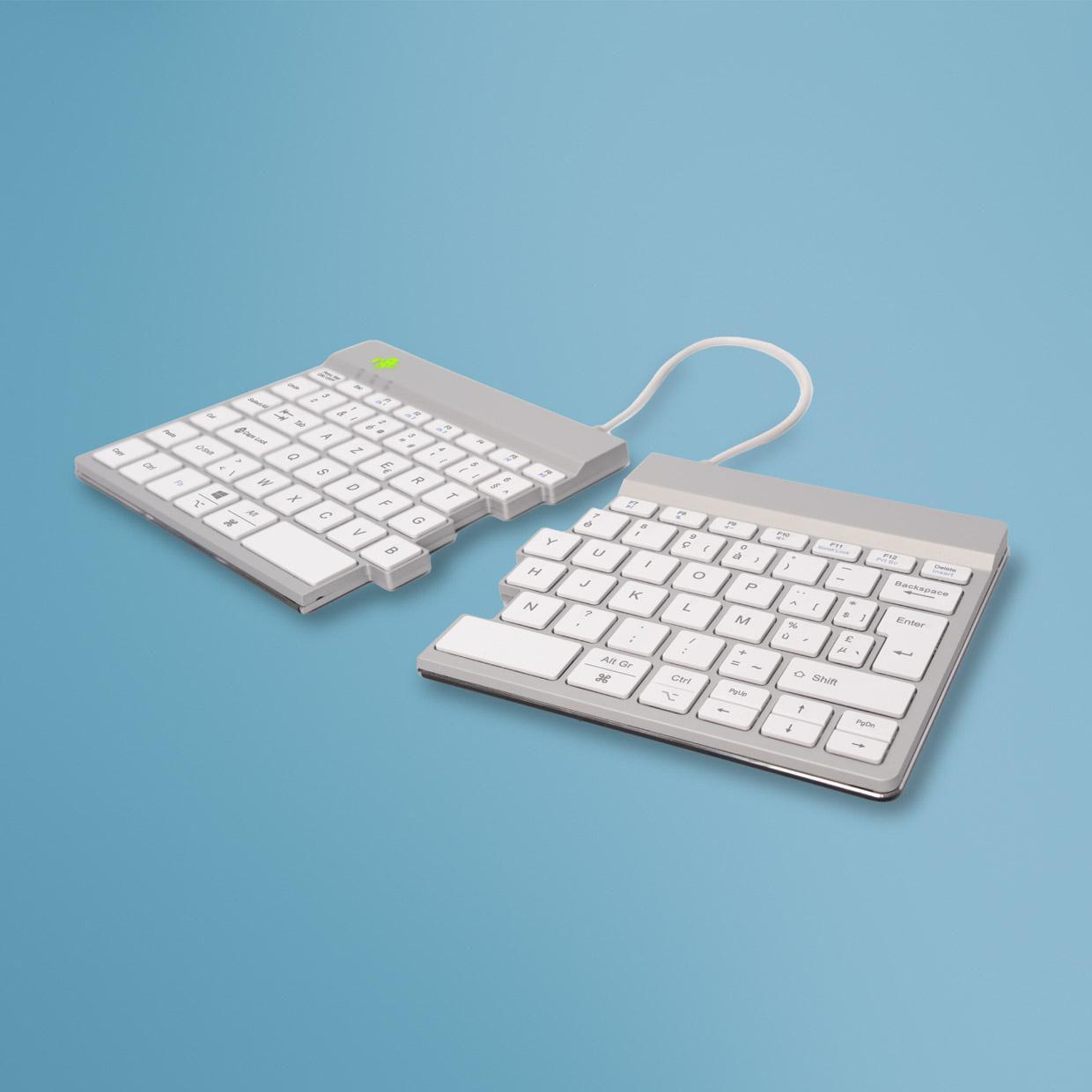 R-Go Tools R-Go Split Break tastiera Ufficio Bluetooth AZERTY Belga Bianco