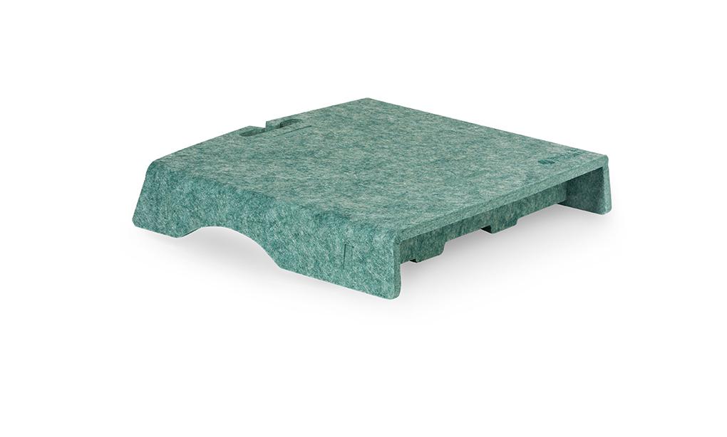 BakkerElkhuizen Q-Riser 50 Circular 76,2 cm (30") Verde Scrivania