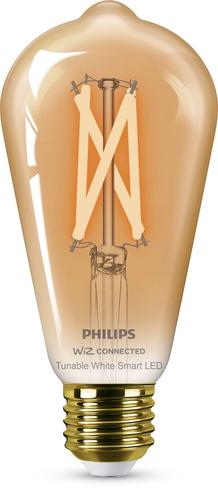 Philips LED Lampadina Smart Filament Ambrata Dimmerabile Luce Bianca da Calda a Fredda Attacco E27 50W Edison