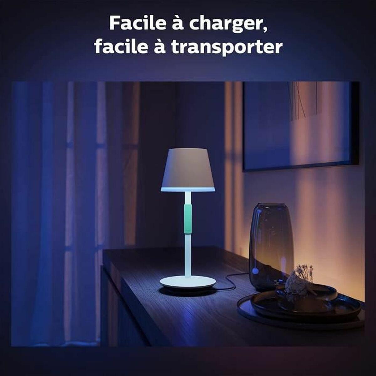Philips Hue White and Color ambiance Go Lampada Smart da Tavolo Ricaricabile Bianca Wireless