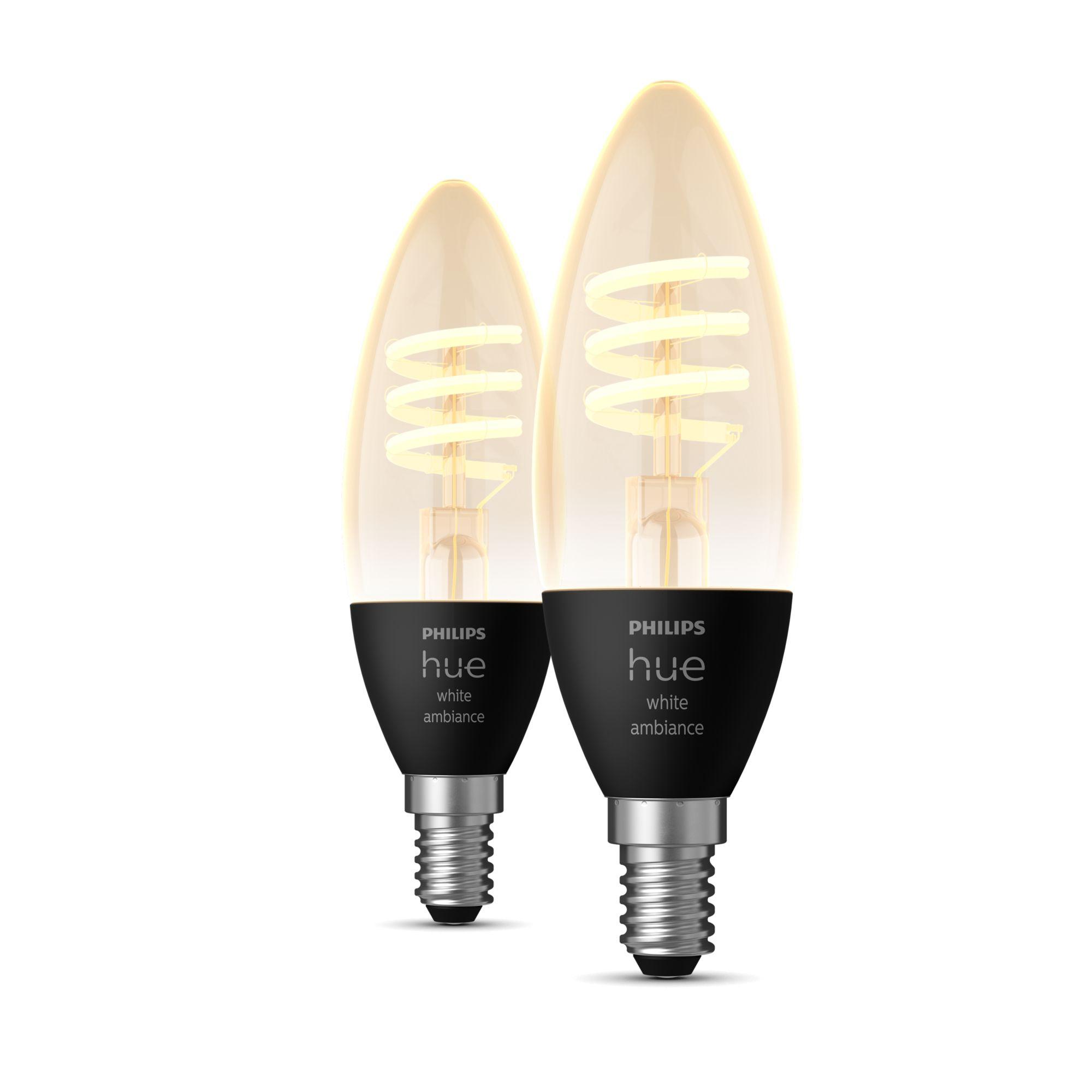 Candela a LED HUE E14 Atmosfera bianca 4,9 W Set di 2