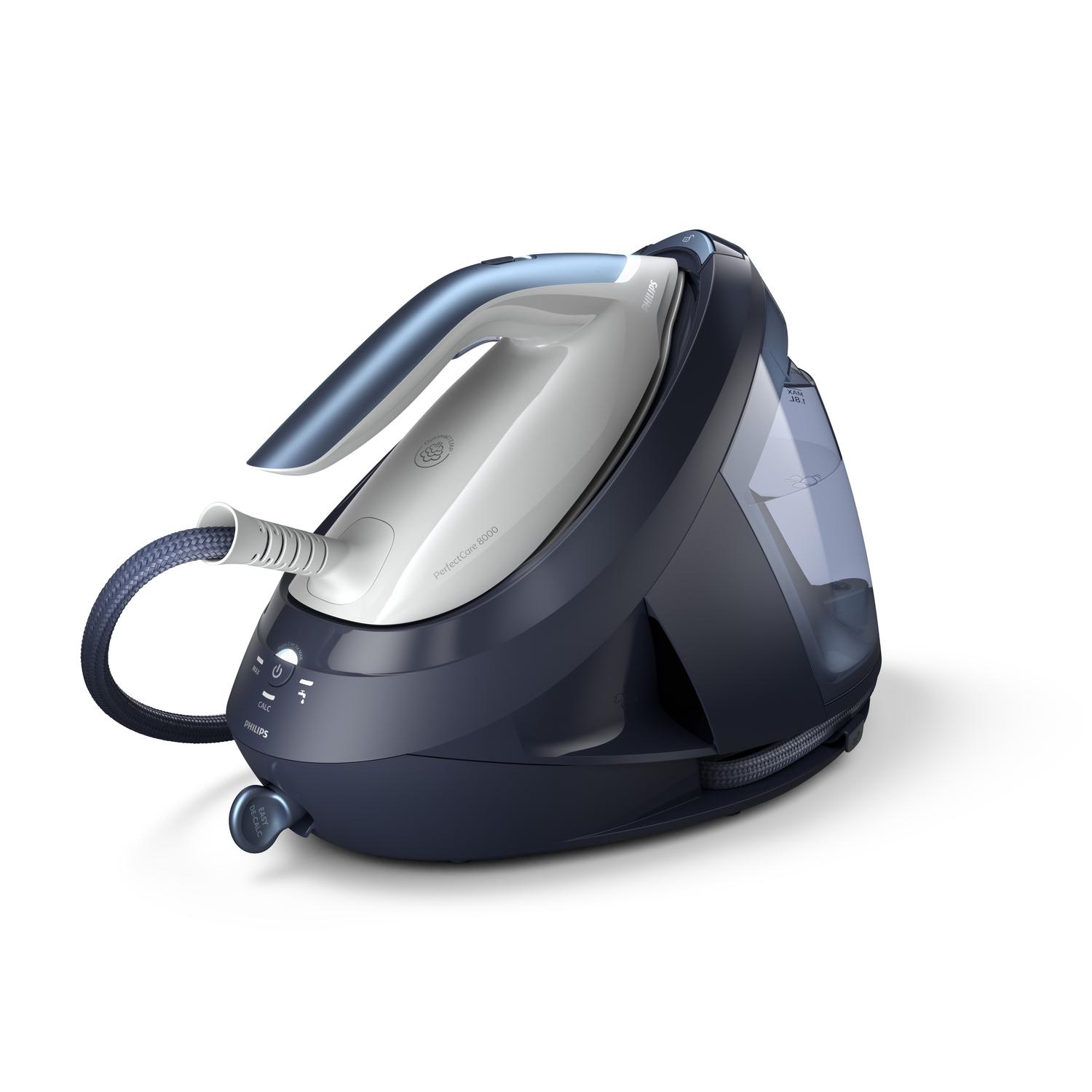 Philips PSG8030/20 ferro da stiro a caldaia 2700 W 1,8 L Piastra soletta SteamGlide Elite Blu