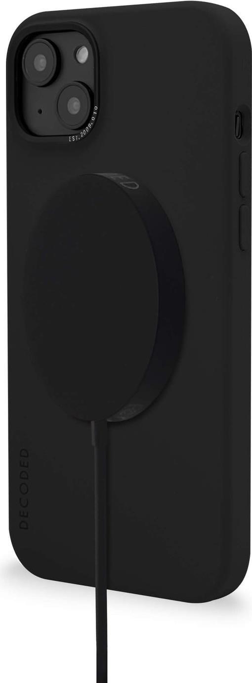 Backcover antimicrobico in silicone iPhone 14 carbone