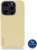 Cover posteriore in silicone antimicrobico decodificato per iPhone 14 Pro mais dolce